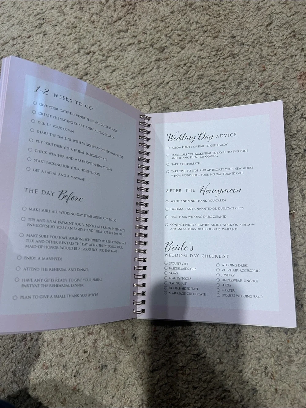 Happily Ever After Planning Notebook - Blush Pink